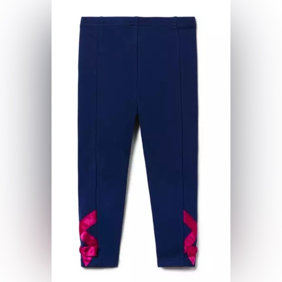 Janie and Jack • 2T • Navy Ballerina Legging Ribbon Detail - Picture 1 of 8